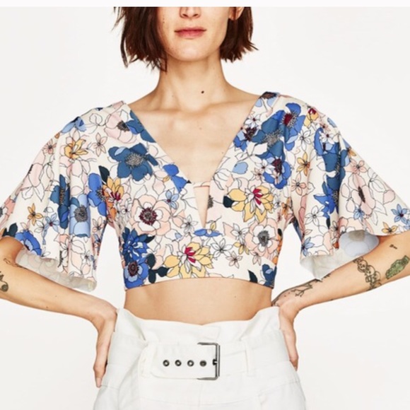 crop top zara